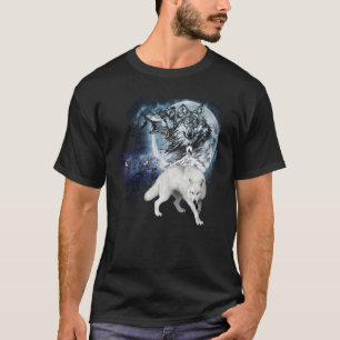 Wolf Hunting Ground Icy Forest Nature T-Shirt