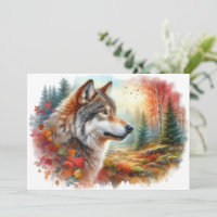 Wolf in Forest: A Stunning Blend of Nature