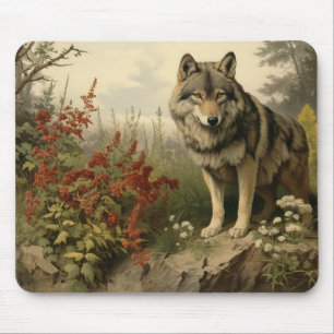 Wolf In Glen Mousepad
