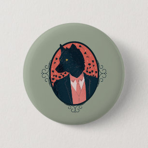 Wolf in Human Clothing 6 Cm Round Badge