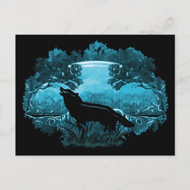 Wolf in Nature Postcard (Front)