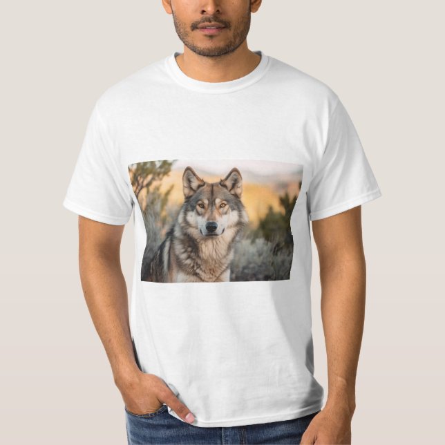 Wolf in nature T-Shirt (Front)