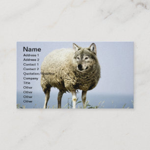 Wolf in Sheep Clothing Business Card