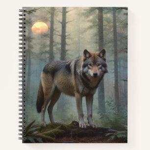 Wolf in the Forest Notebook