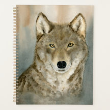 Wolf in the Mist Watercolor Planner
