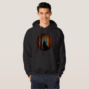 WOLF IN THE WOODS FOREST HOODIE