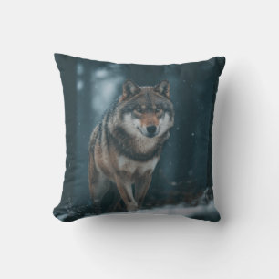 Wolf in Winter Cushion