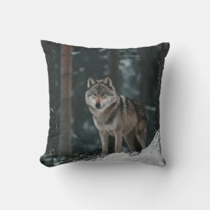 Wolf in Winter Cushion