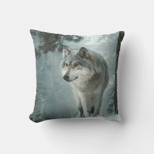Wolf in Winter Cushion