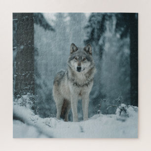 Wolf in Winter Jigsaw Puzzle
