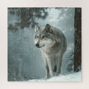 Wolf in Winter Jigsaw Puzzle