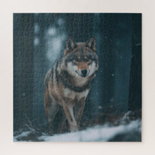 Wolf in Winter Jigsaw Puzzle