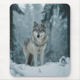 Wolf in Winter Mouse Mat