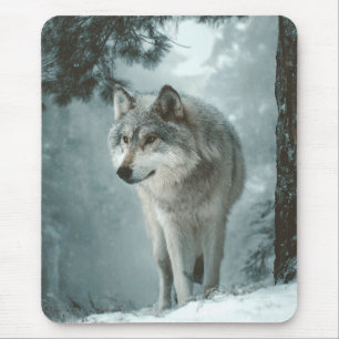 Wolf in Winter Mouse Mat