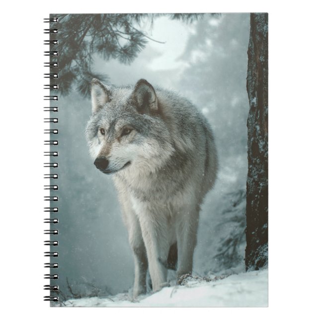 Wolf in Winter Notebook (Front)