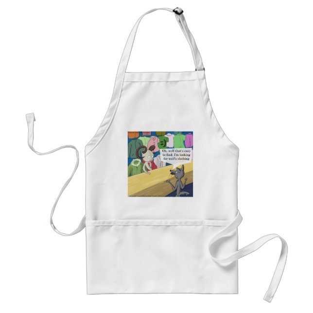 Wolf In Wolf's Clothing Funny Standard Apron (Front)