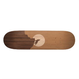 Wolf Inlay Skateboard