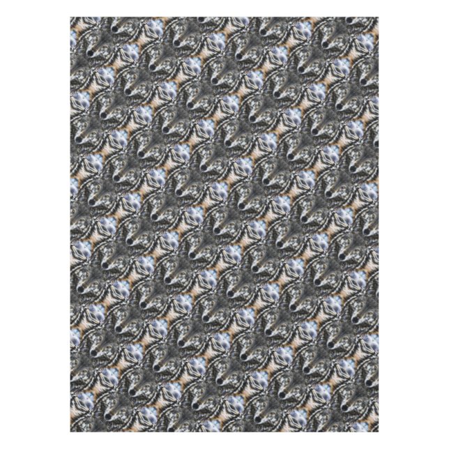 Wolf Inspirational design Portrait Tablecloth (Front)