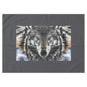 Wolf Inspirational design Portrait Tablecloth