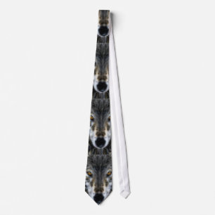 Wolf Inspirational graphic Portrait Tie