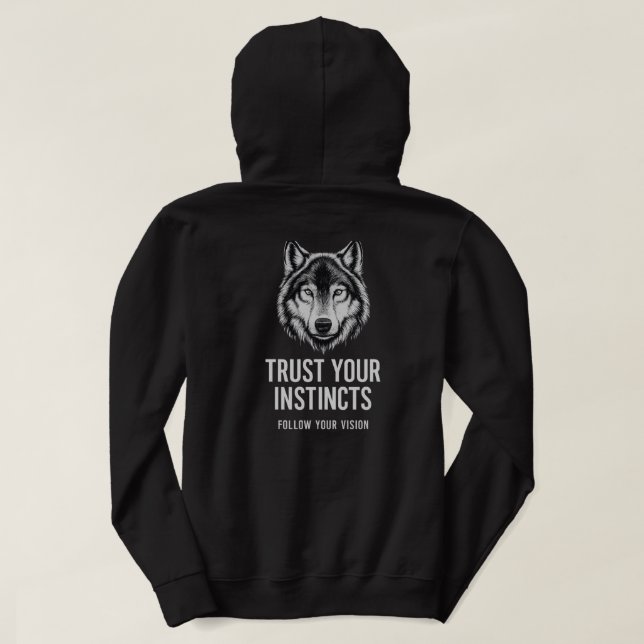 Wolf Instinct Hoodie (Design Back)
