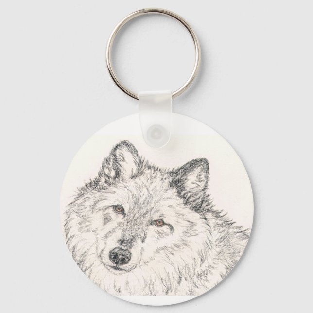 Wolf Key Chain Alpha Female (Front)