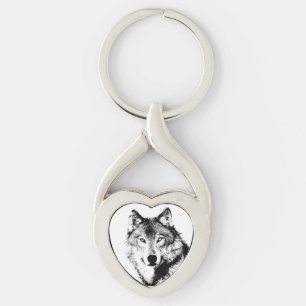 Wolf Key Ring
