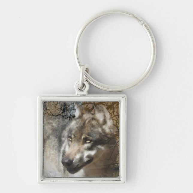 wolf key ring (Front)