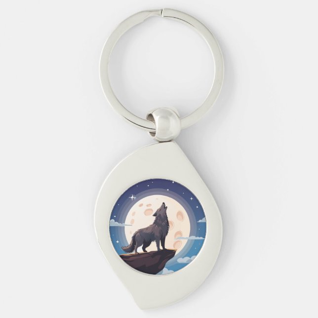 Wolf Key Ring (Front)