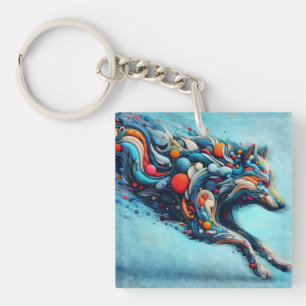 Wolf Key Ring