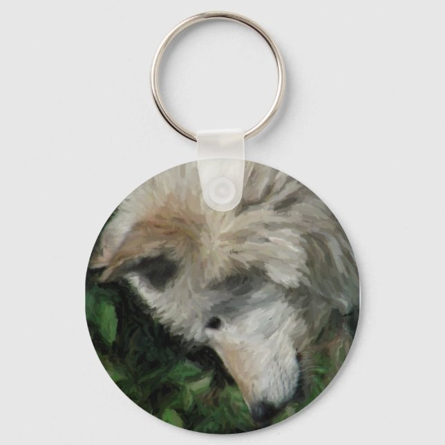 wolf key ring (Front)