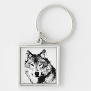 Wolf Key Ring