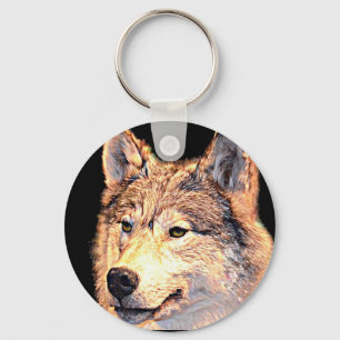 Wolf Key Ring