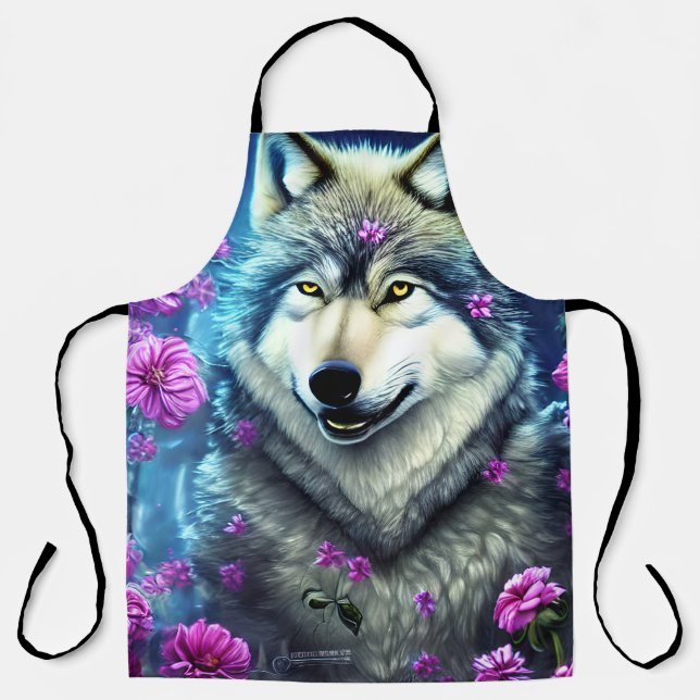 Wolf, King of the Forest Apron (Front)