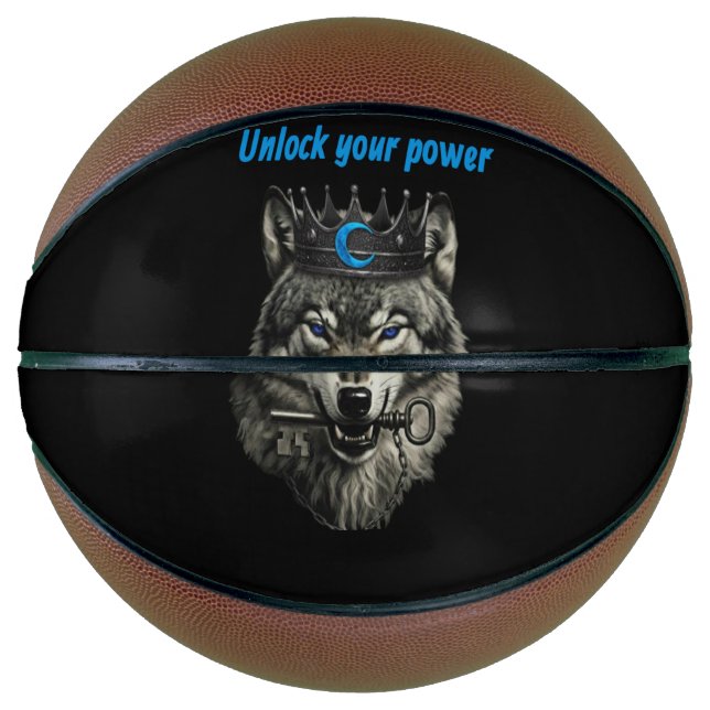 wolf king unlock your power basketball (Front)