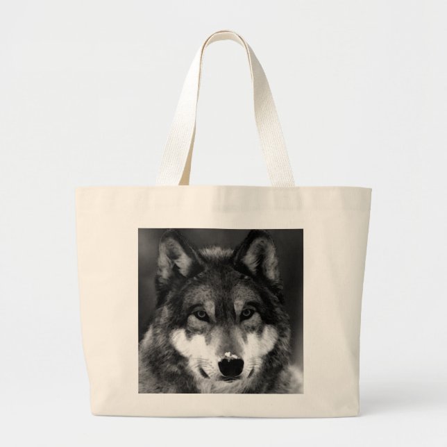 Wolf Large Tote Bag (Front)