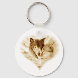 Wolf Love Key Ring