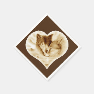 Wolf Love Napkin