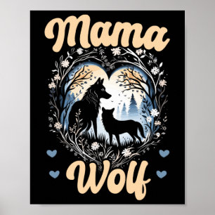 Wolf Lover Mothers Day Stemi Apparel Wolf Pack Wol Poster