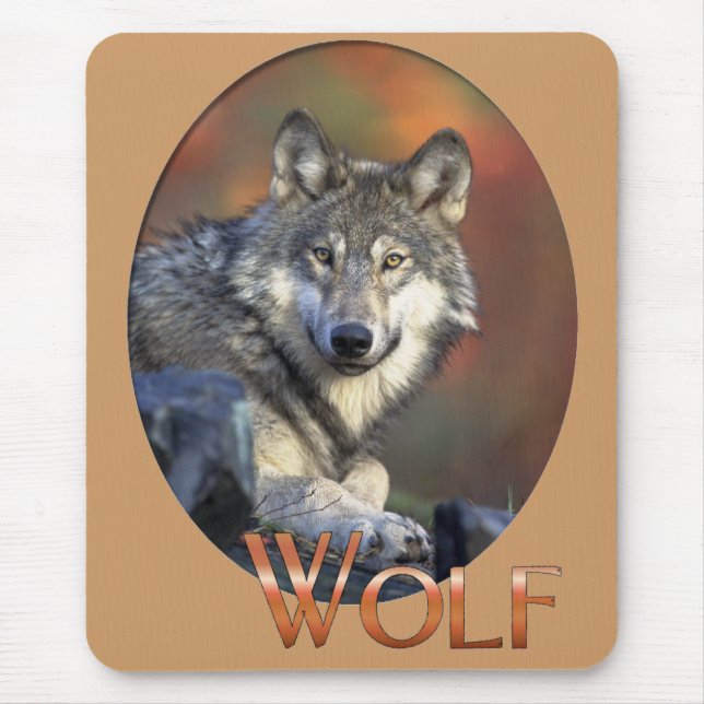 Wolf Lovers Art Mouse Mat (Front)