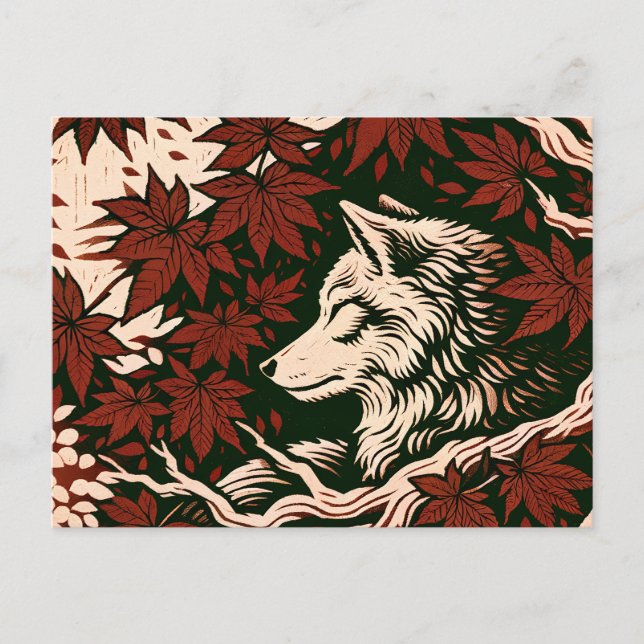 Wolf lovers artwork nature love Wolves             Postcard (Front)