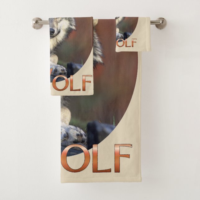 Wolf Lovers Bath Towel Set (Insitu)