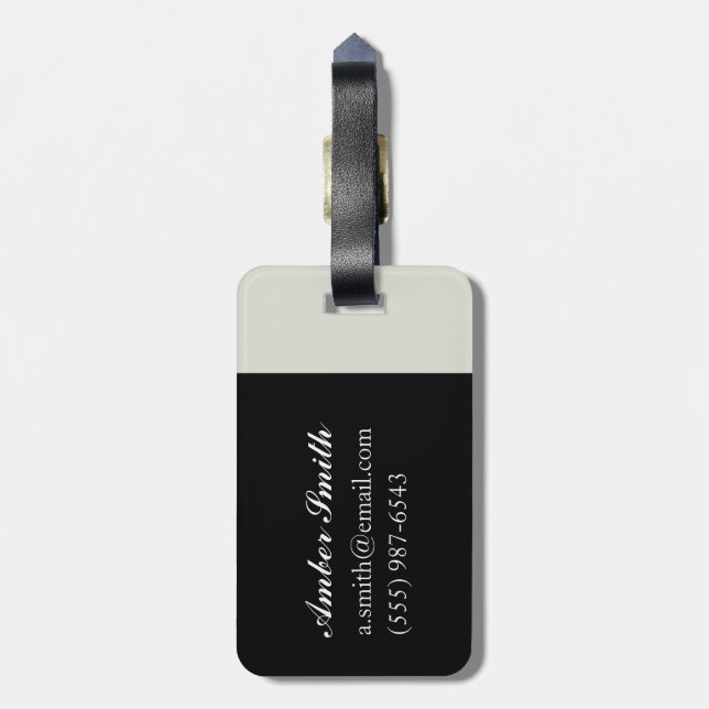 Wolf Luggage Tag (Back Vertical)