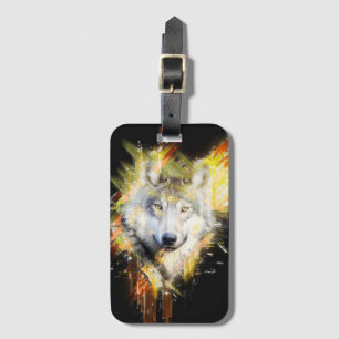 Wolf Luggage Tag