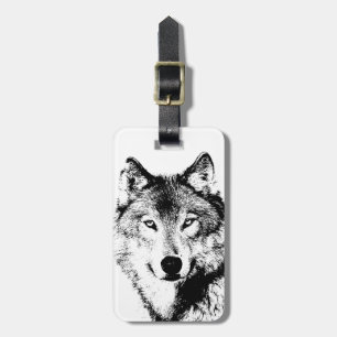 Wolf Luggage Tag
