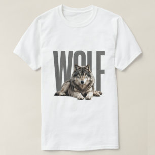 Wolf Luxury Wildlife Editorial Graphic Design T-Shirt