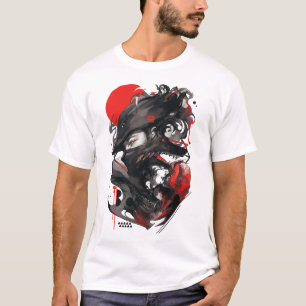 Wolf Man Goth Style Vaporwave Urban  T-Shirt