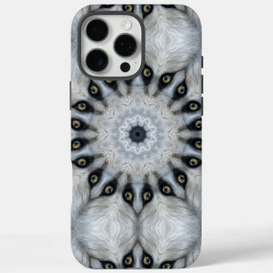 Wolf Mandala Fierce Eyes and Furry Symmetry iPhone 16 Pro Max Case