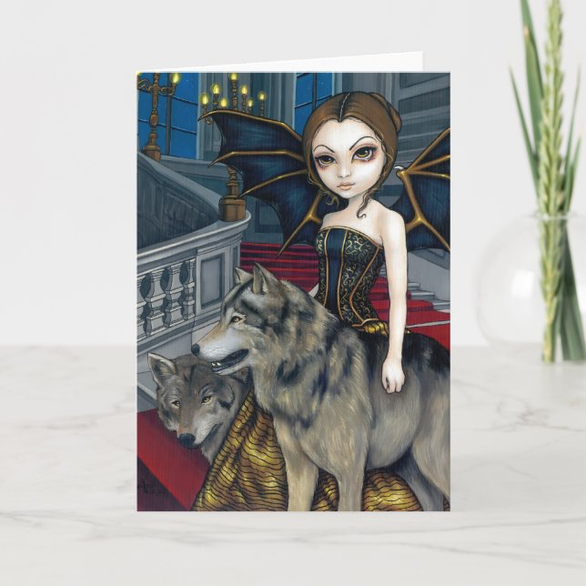 "Wolf Manor" Greeting Card (Front)