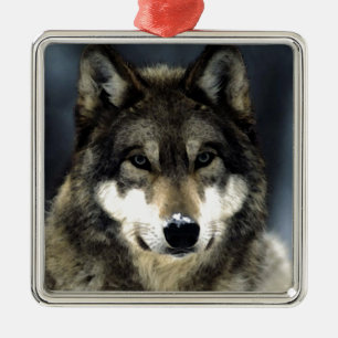 Wolf Metal Tree Decoration